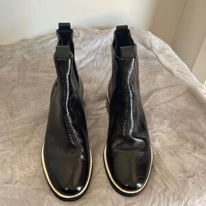 Mercedes Castillo Xandra Patent Leather Chelsea Ankle Boots  Size 9.5 Womens